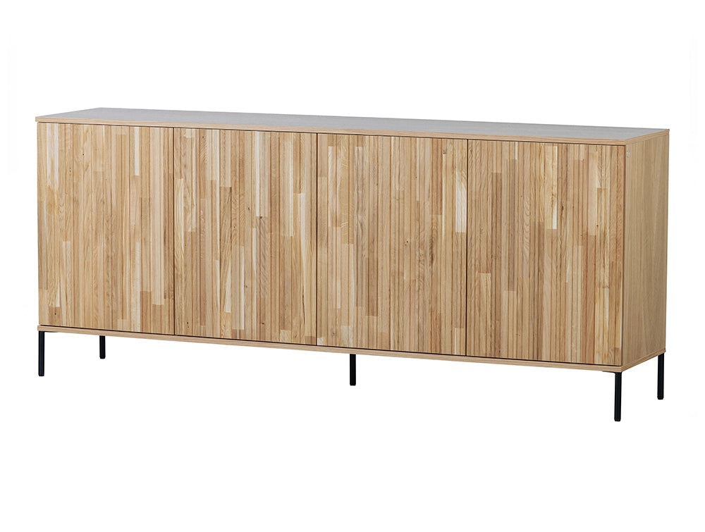 Ashley Graphic Embossed Sideboard Natural Oak 2