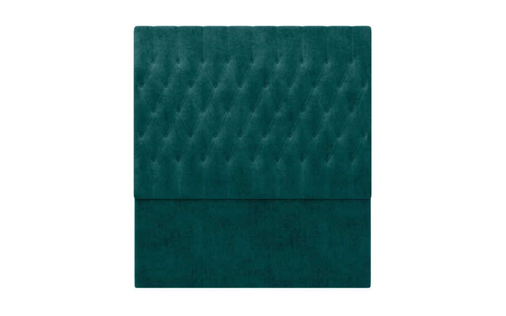 Riveria DB Headboard 66" High in Marble Peacock