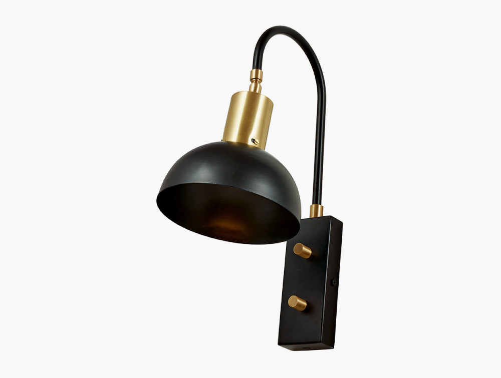 Erago Matt Black Task Wall Light 4