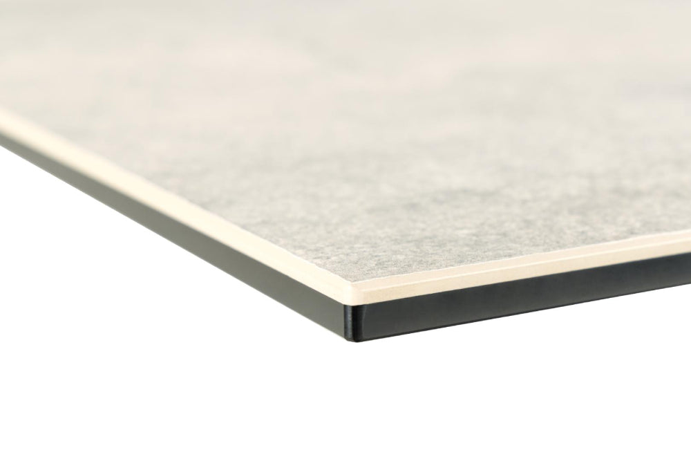 Evan Rectangular Dining Table Grey Top Edge Detail