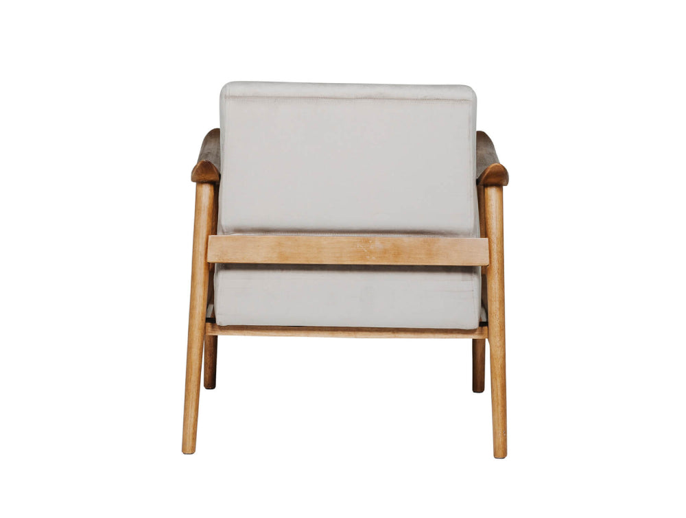 Skye Accent Chair Taupe in Wooden Legs 3
