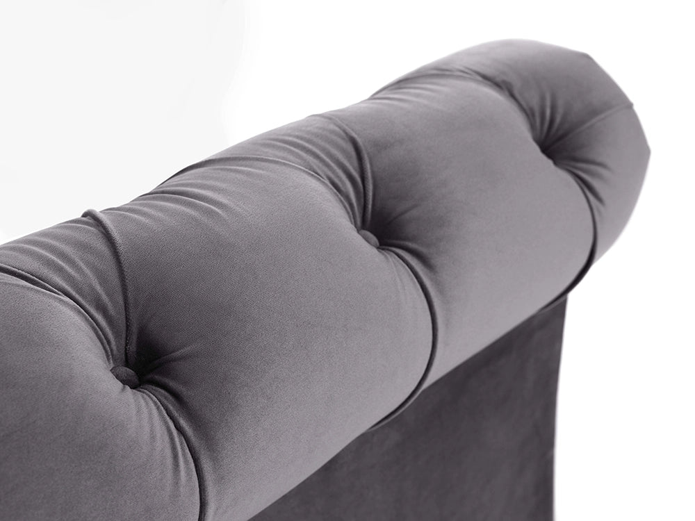 Tina Button Tufted Bed Footend Detail