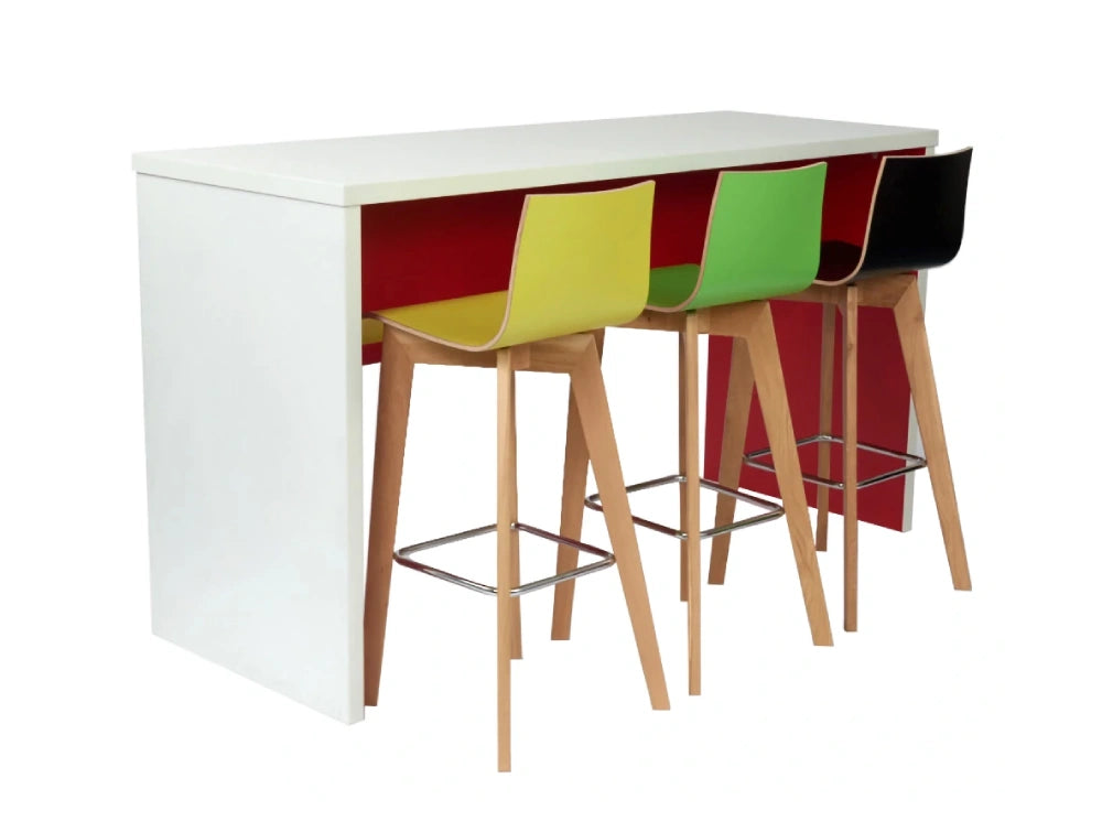 Trestan Rectangular Poseur Table with High Stools