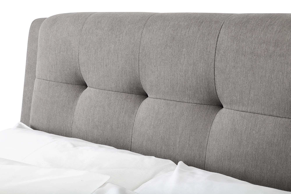 Violet 4 Drawer Bed Grey Headboard Detail