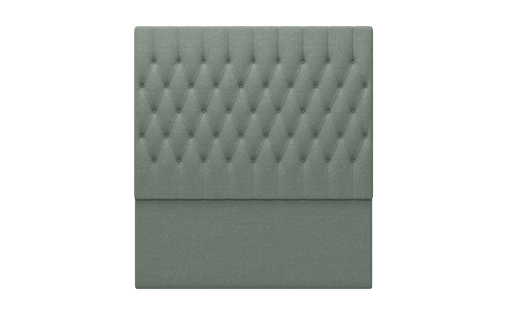 Riveria DB Headboard 66" High in Graceland Duck Egg