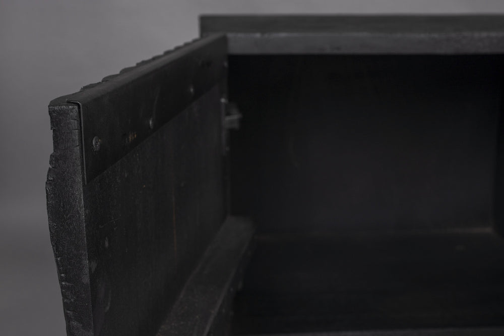 Cole Wooden Media Unit Door Open Detail
