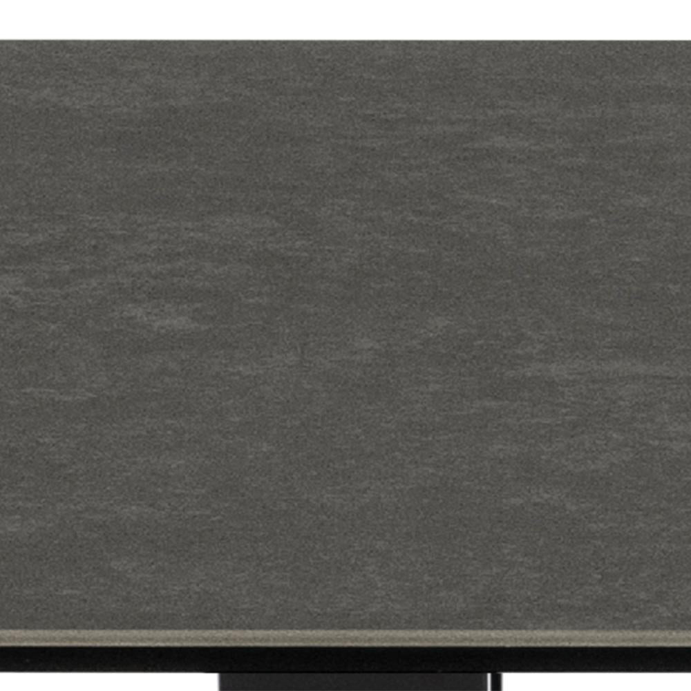 Evan Rectangular Dining Table Black Topp Detail