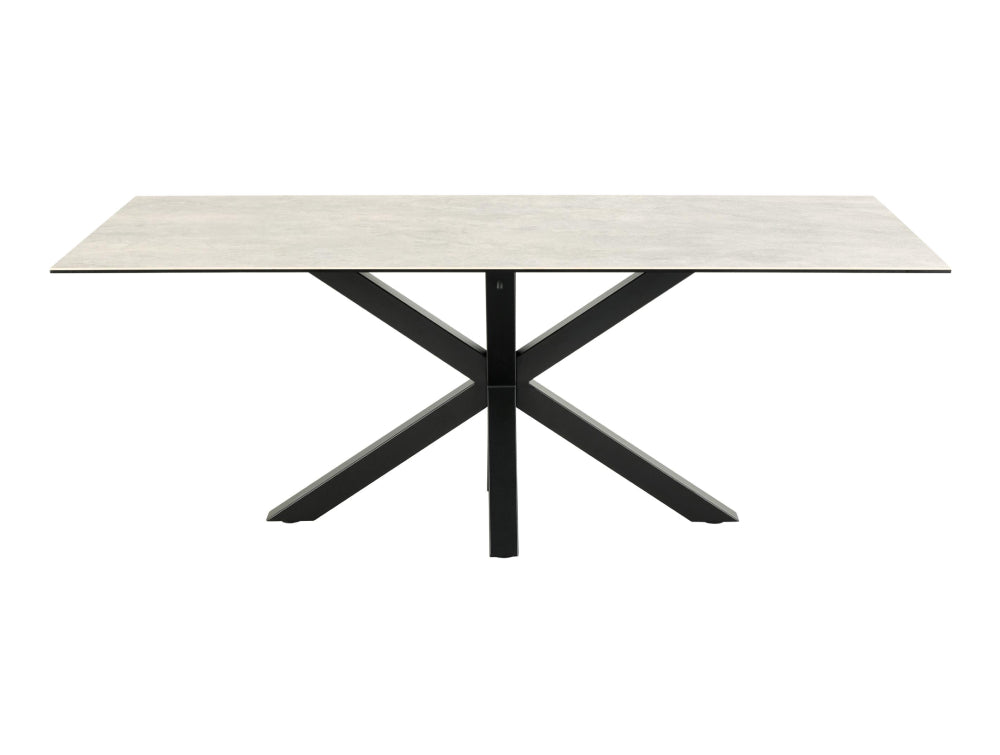 Evan Rectangular Dining Table Grey 2