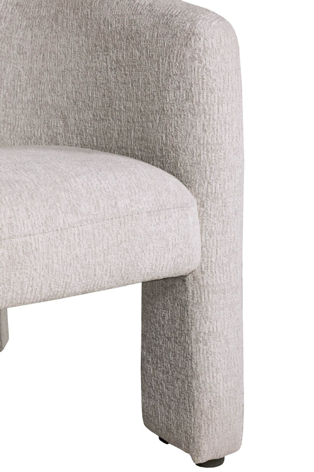 Heidi Accent Chair Light Grey Leg Detail