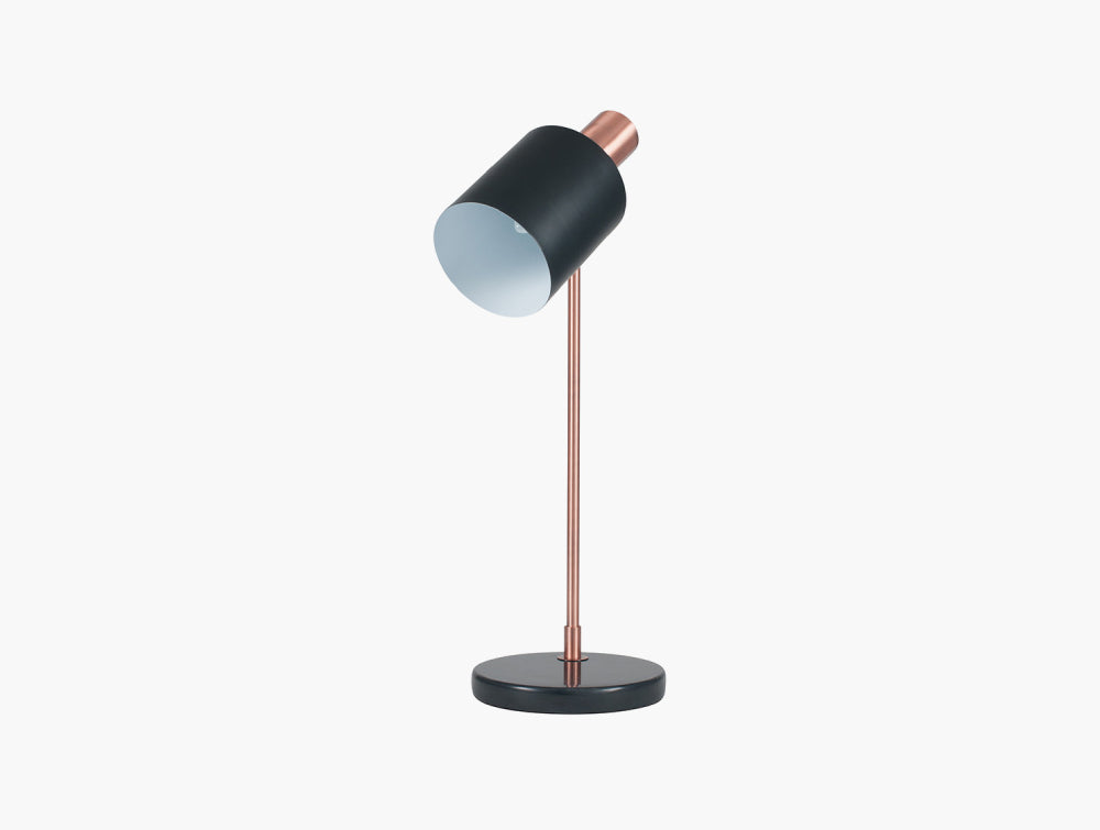Indy Table Lamp Black and Antique Copper