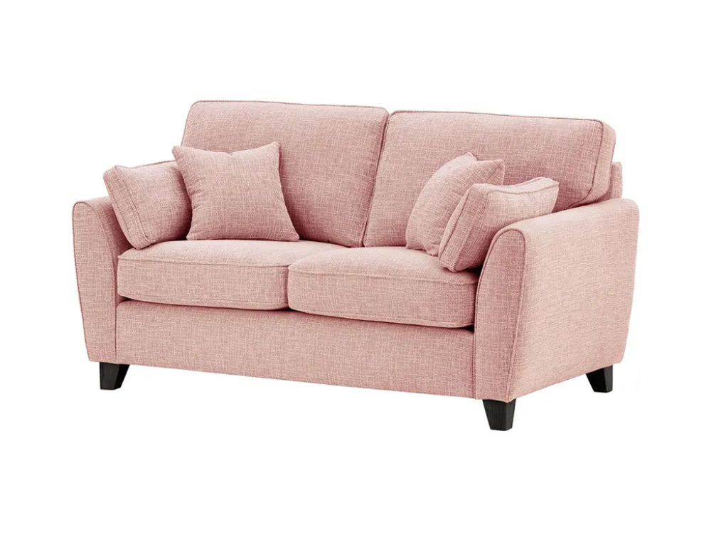 Jackson 2 Seater Sofa - Blush Pink and Black