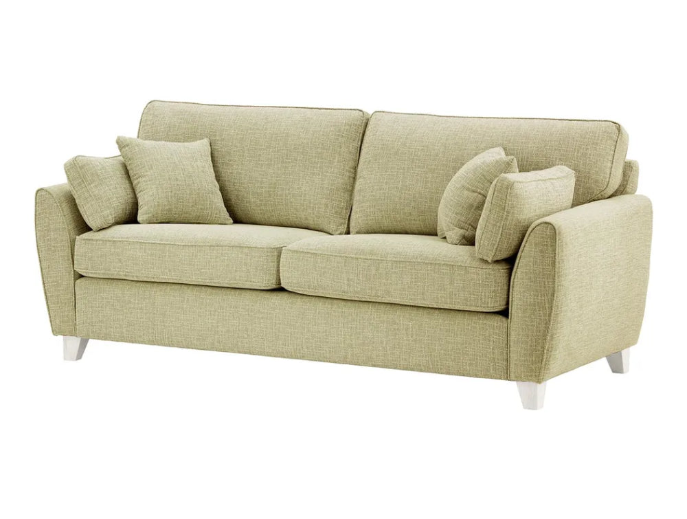 Jackson 3 Seater Sofa - Taupe and White