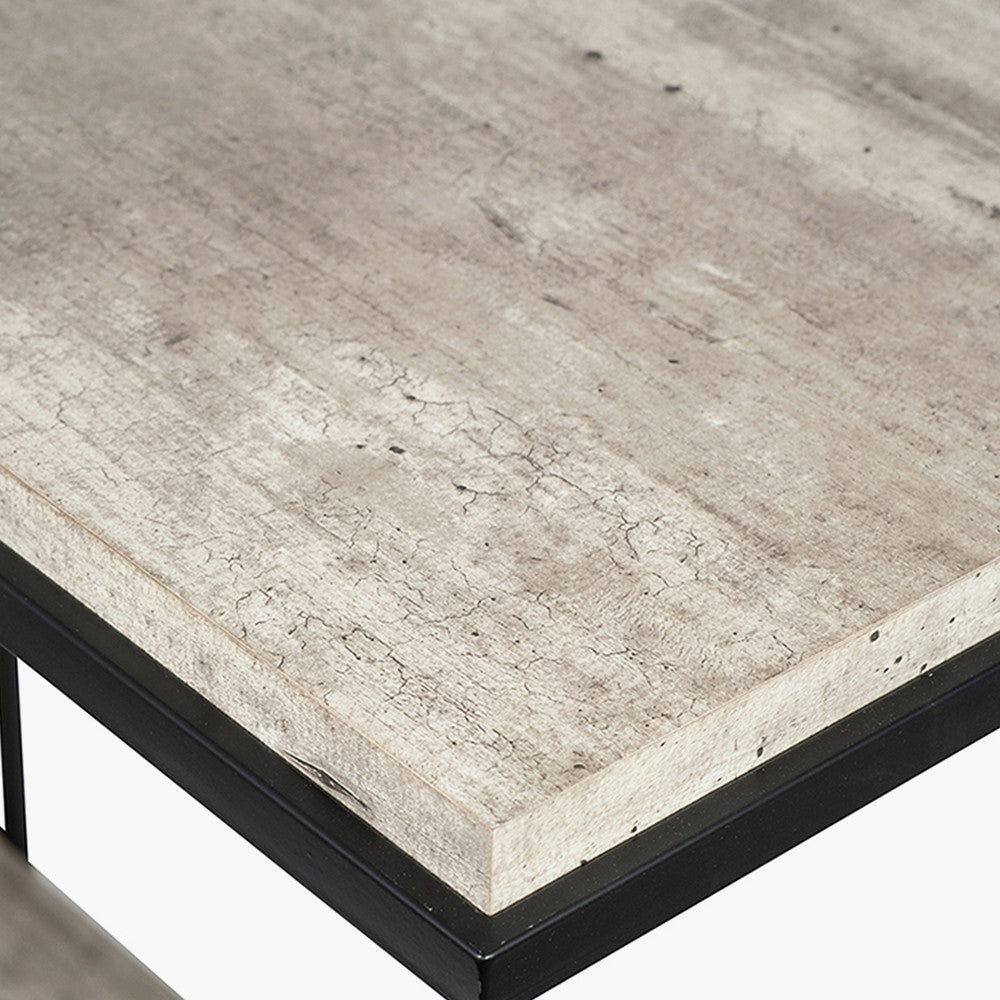 Jaxson Hall Console Table Top Corner Detail