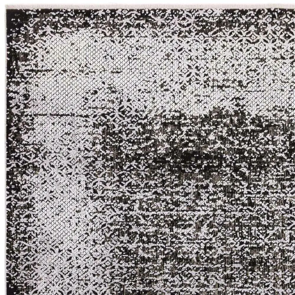 Koa Silver and Black Rug Detail