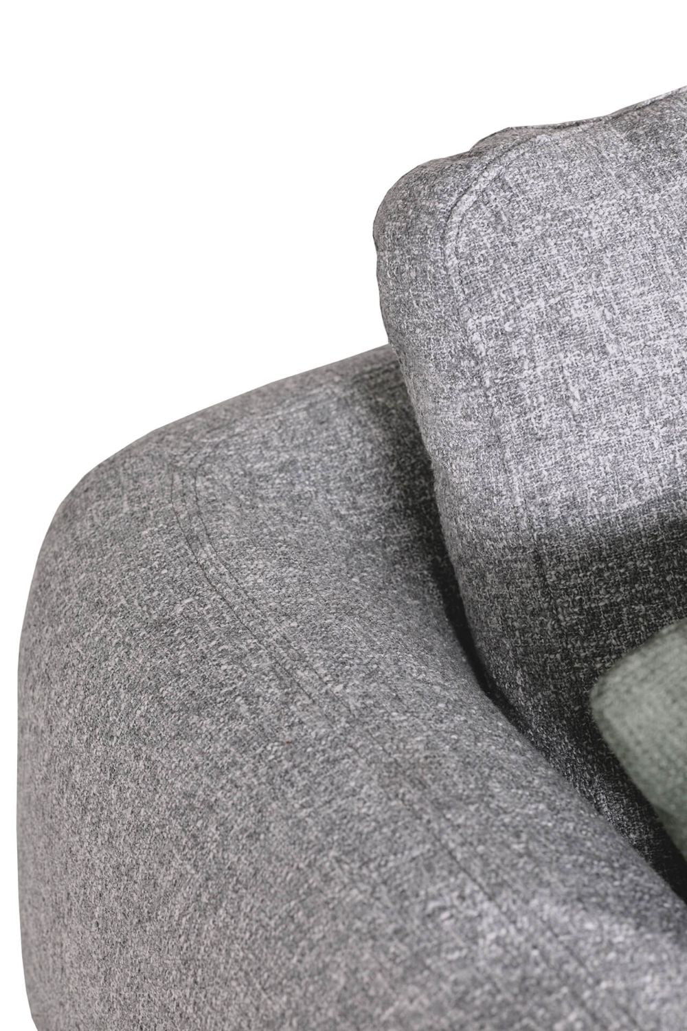 Sloane 2-Seater Sofa Grey Corner Backrest Detail