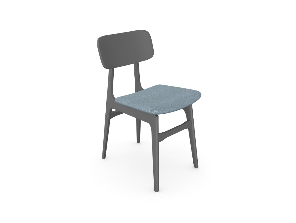 Verge Wooden Chair with Upholstered Seat Pad 4